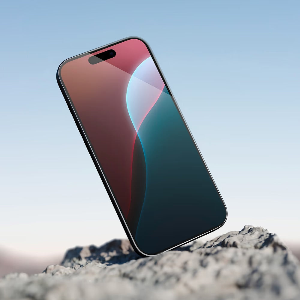 Schutzfolie Anank 5X Reinforced Invisible für Apple iPhone 17 Pro Max, Gehärtetes Glas, Full Glue, 3D, Schwarz