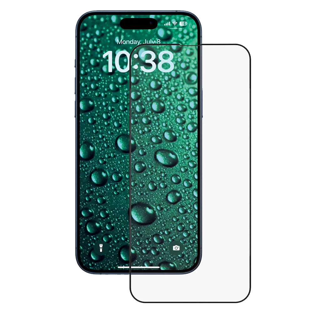 Schutzfolie Anank 5X Reinforced Invisible für Apple iPhone 17 Pro, Gehärtetes Glas, Full Glue, 3D, Schwarz