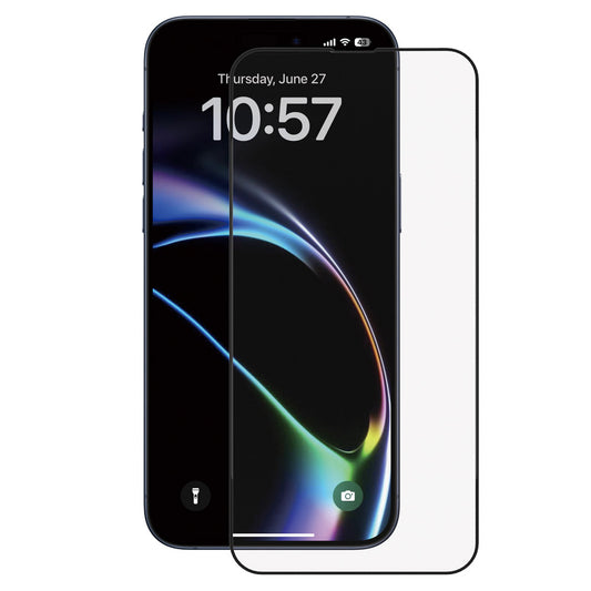 Schutzfolie Anank 5X Reinforced für Apple iPhone 17 Pro, Gehärtetes Glas, Vollverklebung, 2.5D, Schwarz