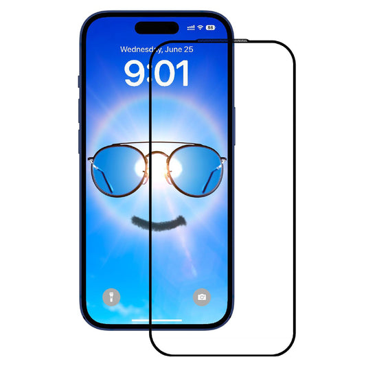 Schutzfolie Anank Anti Reflection für Apple iPhone 17 Pro, Gehärtetes Glas, Vollverklebung, 2.5D, Schwarz