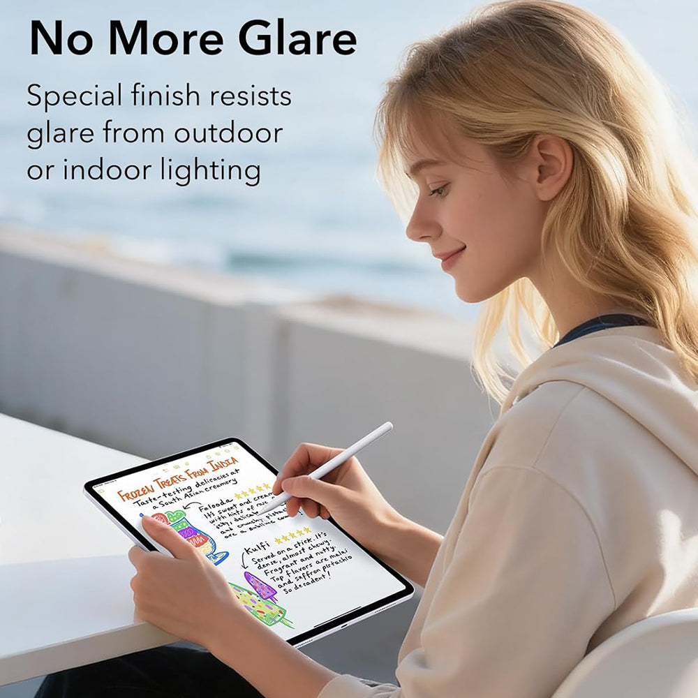 ESR Paper Feel UltraFit Screen Protector for Apple iPad Air 13 (2026) / Air 13 (2025) / Air 13 (2024), Plastic, Set of 2 pieces