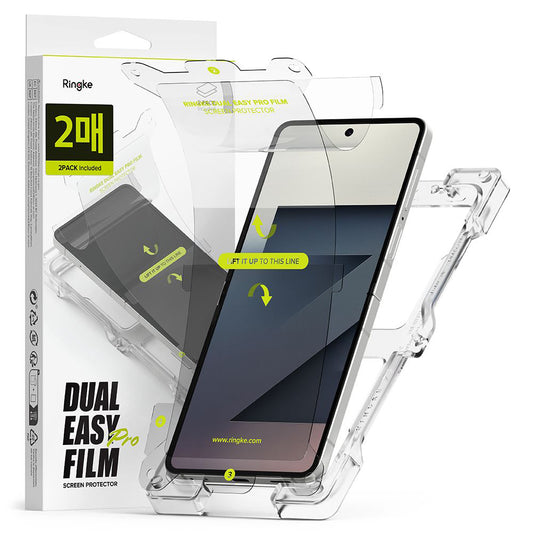 Schutzfolie Ringke Dual Easy Pro für Samsung Galaxy Z Flip7 F766, Kunststoff, 2er Set