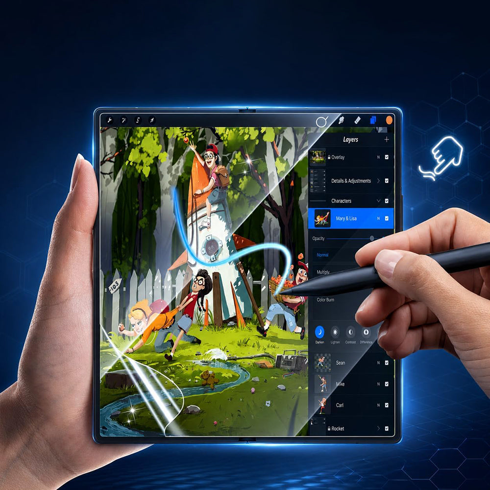 Blueo HD Inner Screen Protective Film for Samsung Galaxy Z Fold8 F971, Plastic