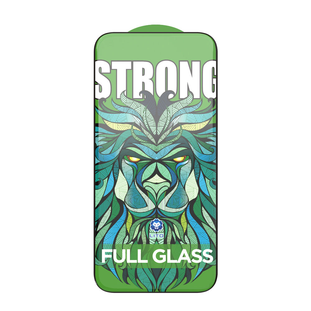 Schutzfolie Lito D+ Max Strong für Apple iPhone 17 Pro Max, gehärtetes Glas, Full Glue, Schwarz