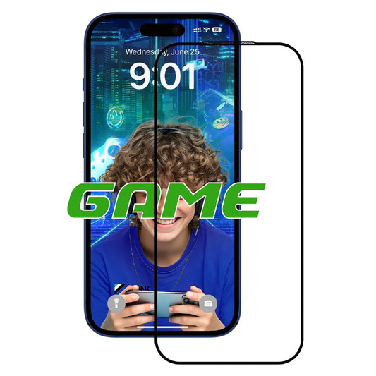 Anank Matte Screen Protector 5X Reinforced for Apple iPhone 17 Pro Max, Tempered Glass, Full Glue, 2.5D, Black