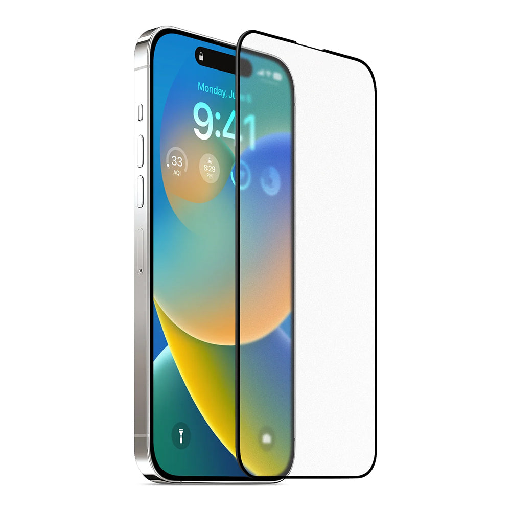 Schutzfolie Mattes Display Anank 5X Verstärkt für Apple iPhone 17 Pro, Gehärtetes Glas, Vollverklebung, 2.5D, Schwarz