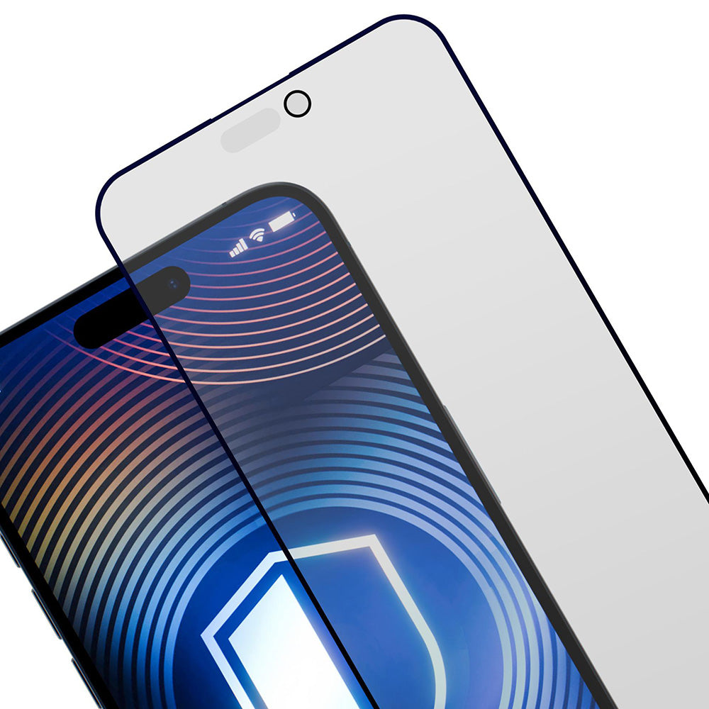 Schutzfolie Matte Privacy 3MK HardGlass Max für Apple iPhone 17 Pro Max, Gehärtetes Glas, Vollverklebung