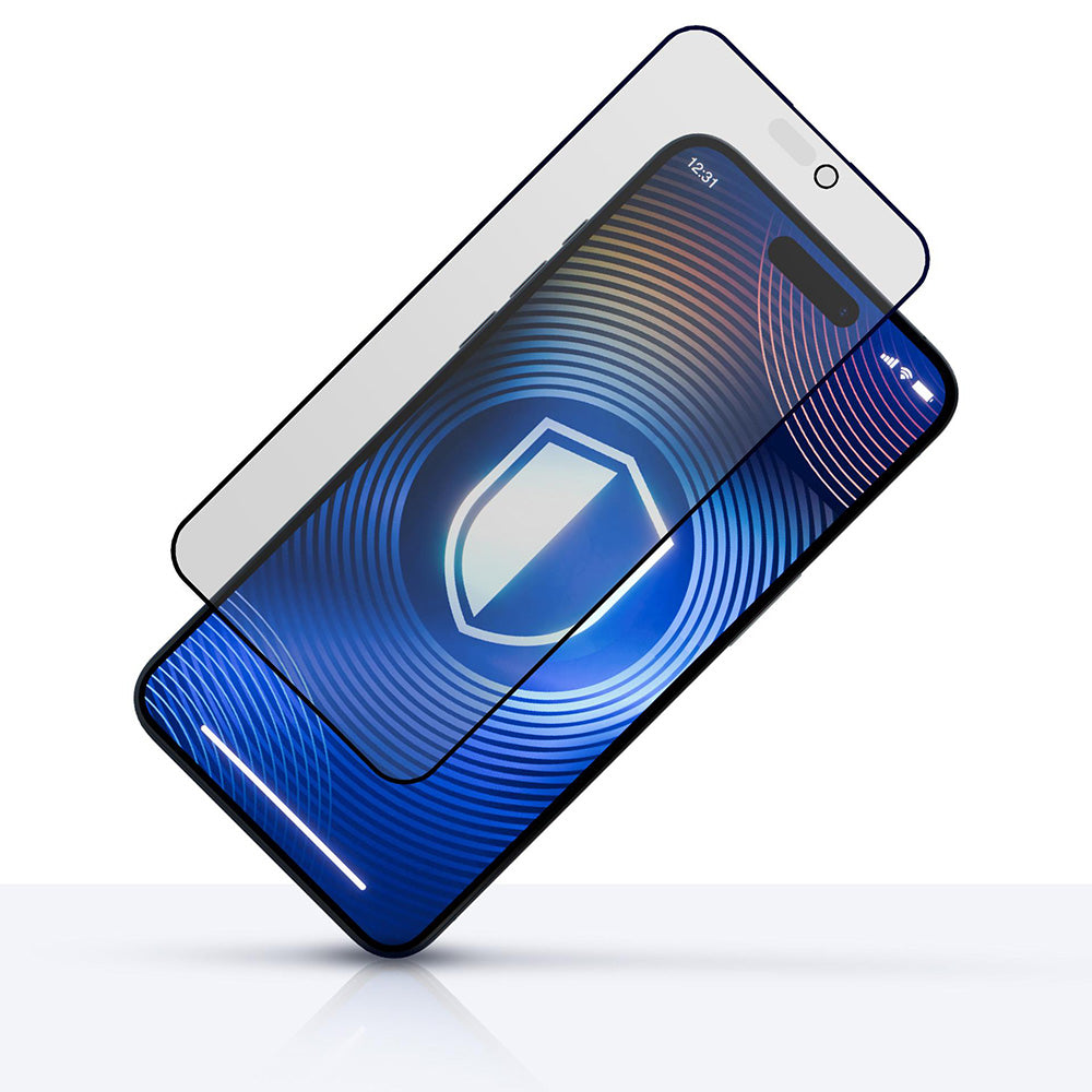 Schutzfolie Matte Privacy 3MK HardGlass Max für Apple iPhone 17 Pro, Gehärtetes Glas, Vollverklebung