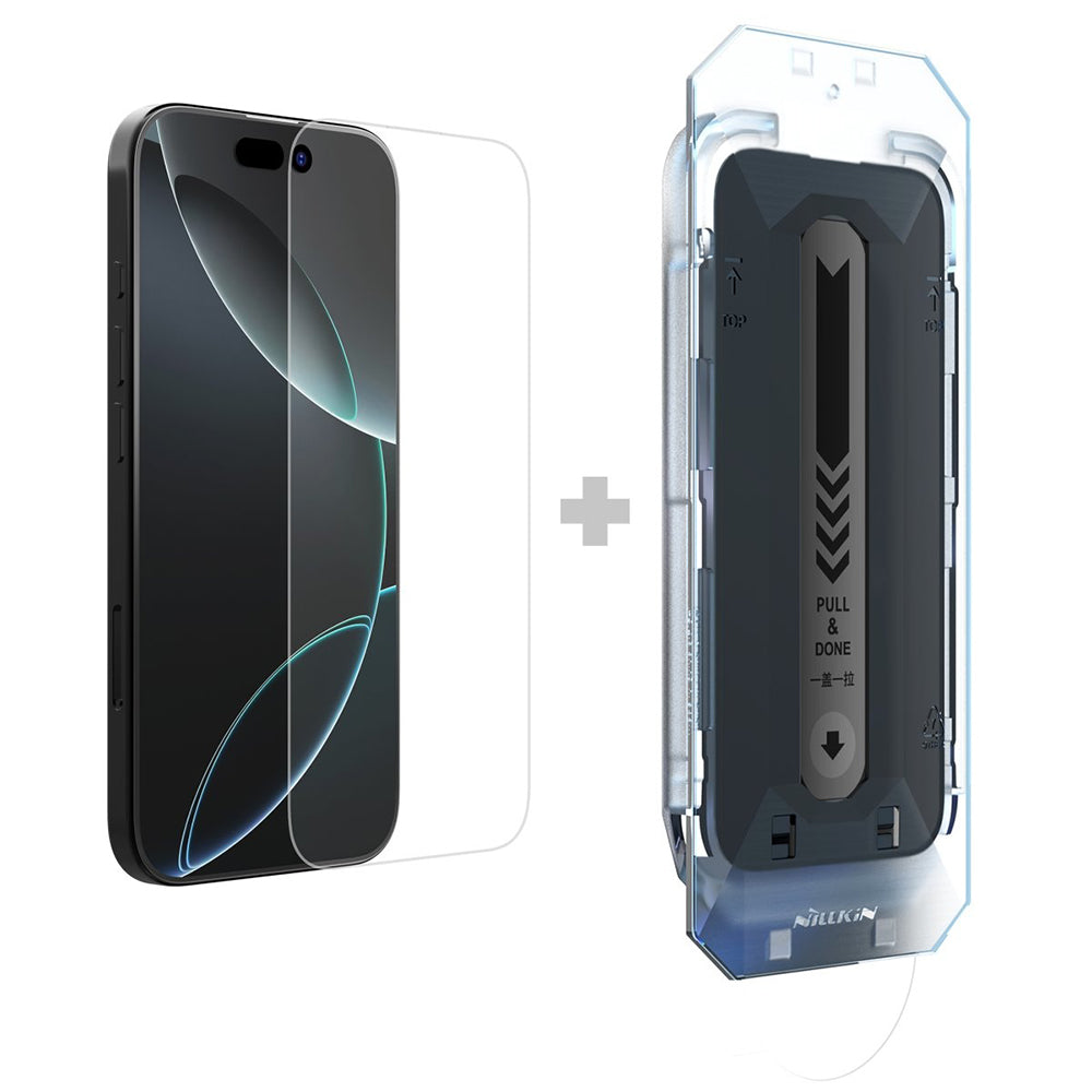Nillkin H+ Pro Displayschutzfolie mit Applikator für Apple iPhone 16, gehärtetes Glas, Vollkleber