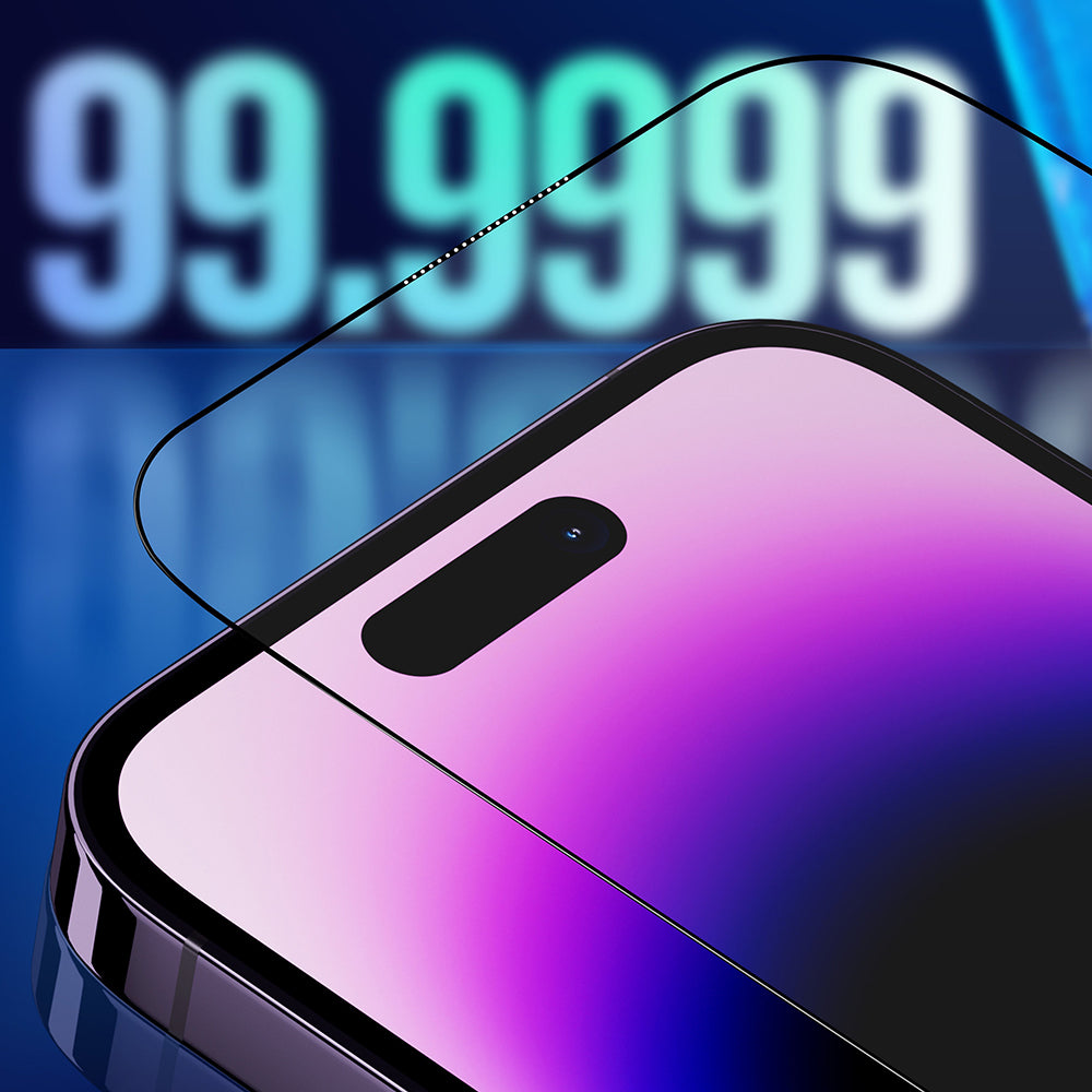 Privacy Screen Protector Blueo Sapphire Applicator Pro for Apple iPhone 17 Air, Tempered Glass, Full Glue