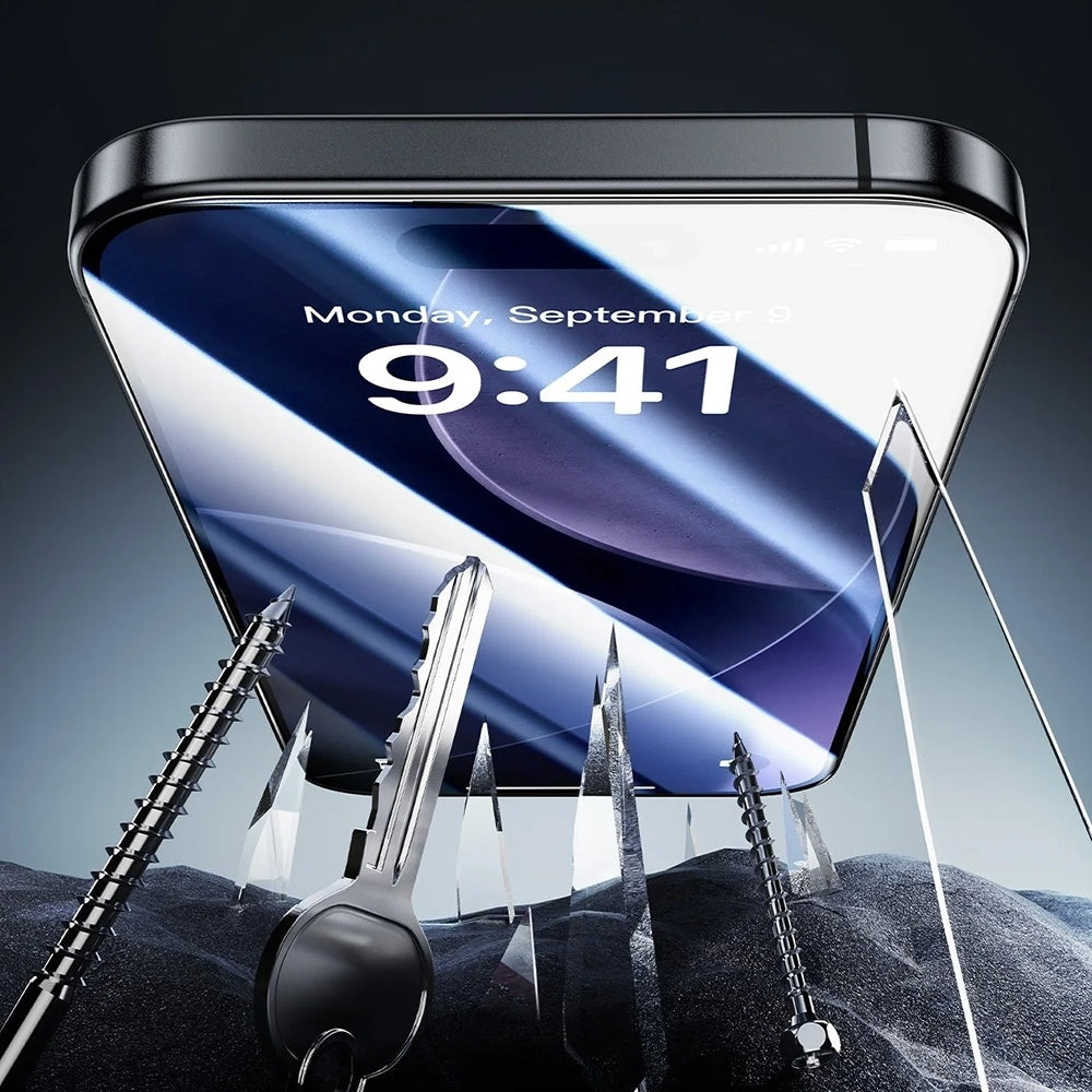 Schutzfolie Ecran Privacy ESR Armorite UltraFit für Apple iPhone 17 Pro, gehärtetes Glas, Full Glue, Set 3 Stück