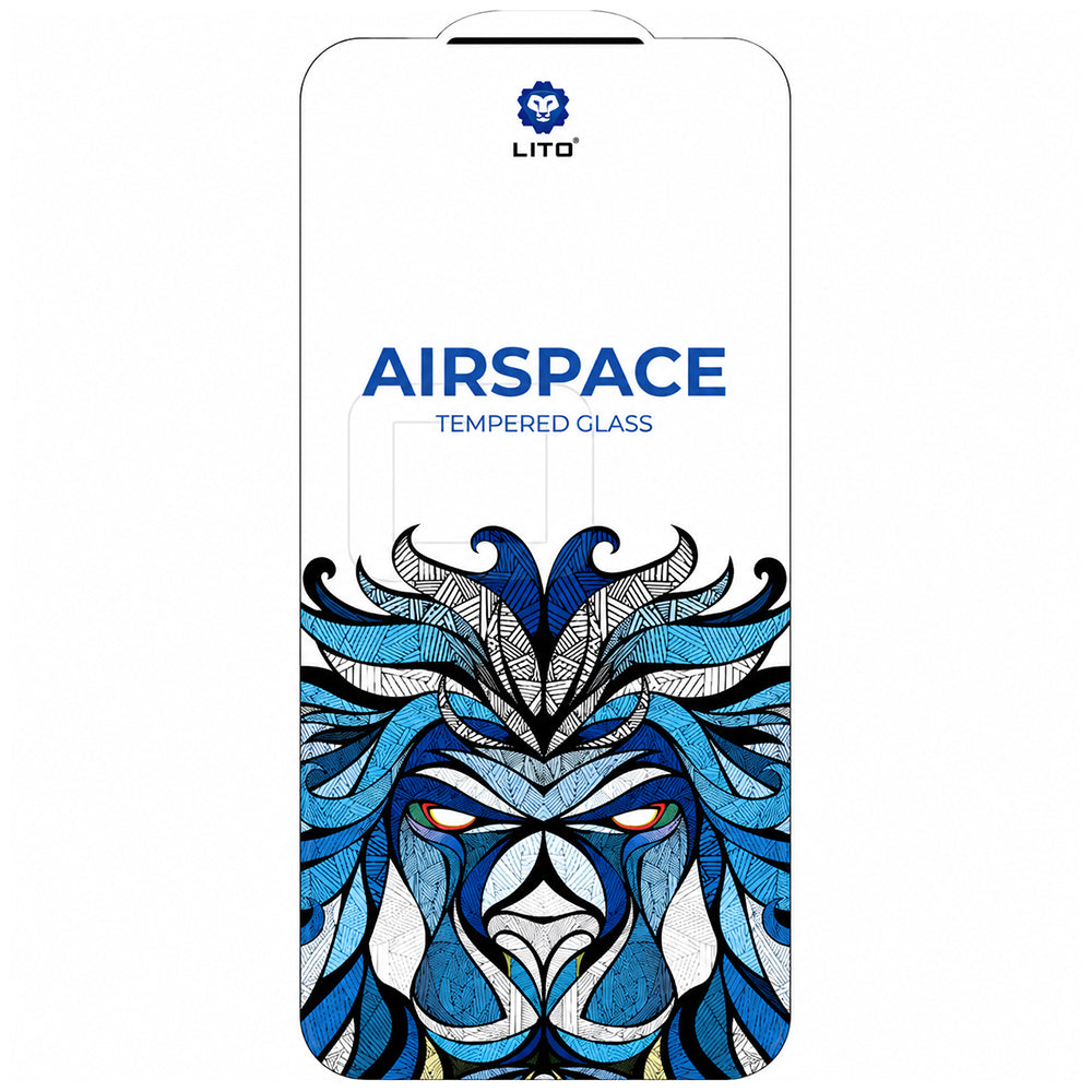 Lito Airspace Border Displayschutzfolie für Apple iPhone 18 Pro Max / 17 Pro Max, gehärtetes Glas, Vollkleber
