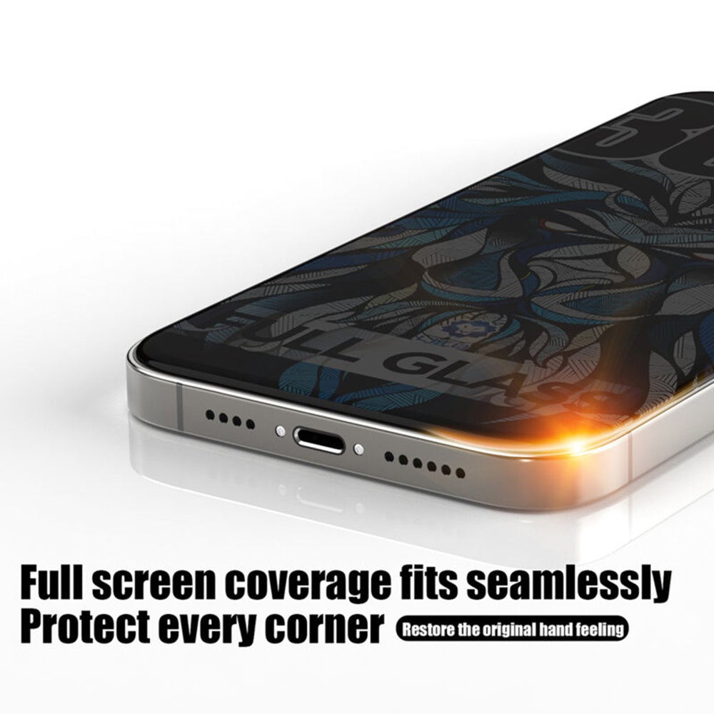 Schutzfolie Privacy Lito D+ Max 300C für Apple iPhone 17 / 16 Pro, Gehärtetes Glas, Vollverklebung