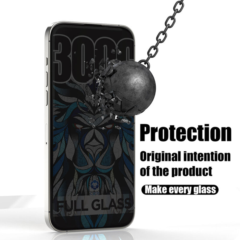 Schutzfolie Privacy Lito D+ Max 300C für Apple iPhone 17 / 16 Pro, Gehärtetes Glas, Vollverklebung