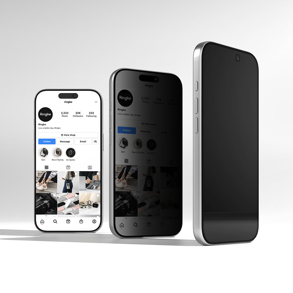 Privacy Screen Protector Ringke Easy Slide for Apple iPhone 18 Pro, Tempered Glass, Full Glue, Set of 2 pieces