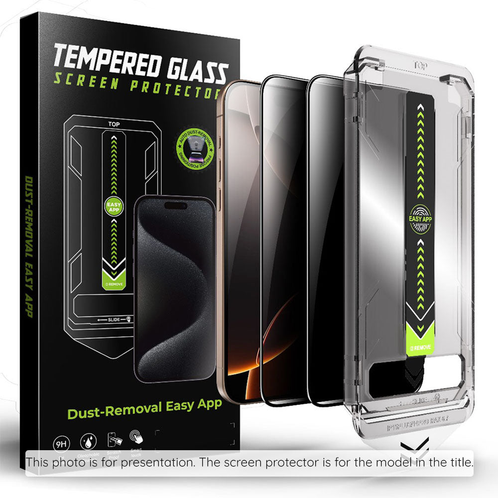 Schutzfolie Privacy Techsuit TitanGlass CrystalHD für Samsung Galaxy S25 FE, gehärtetes Glas, Vollkleber