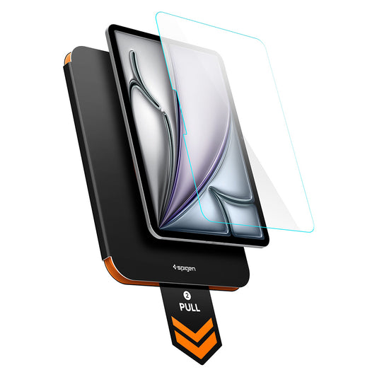 Spigen GlastR Align Master T Displayschutzfolie für Apple iPad Air 11 (2026) / Air 11 (2025), gehärtetes Glas, Full Glue AGL11701