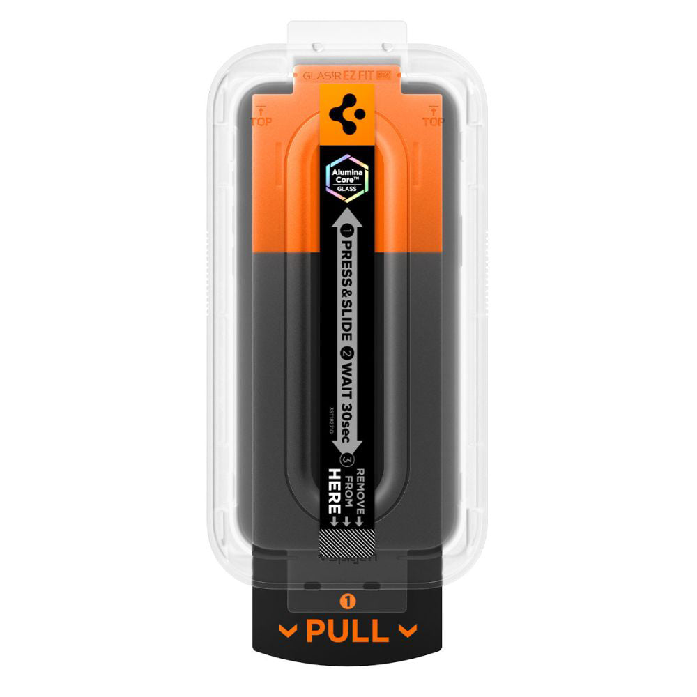 Schutzfolie Spigen GlastR EZ FIT Pro für Apple iPhone 17 Air, gehärtetes Glas, Full Glue AGL09870
