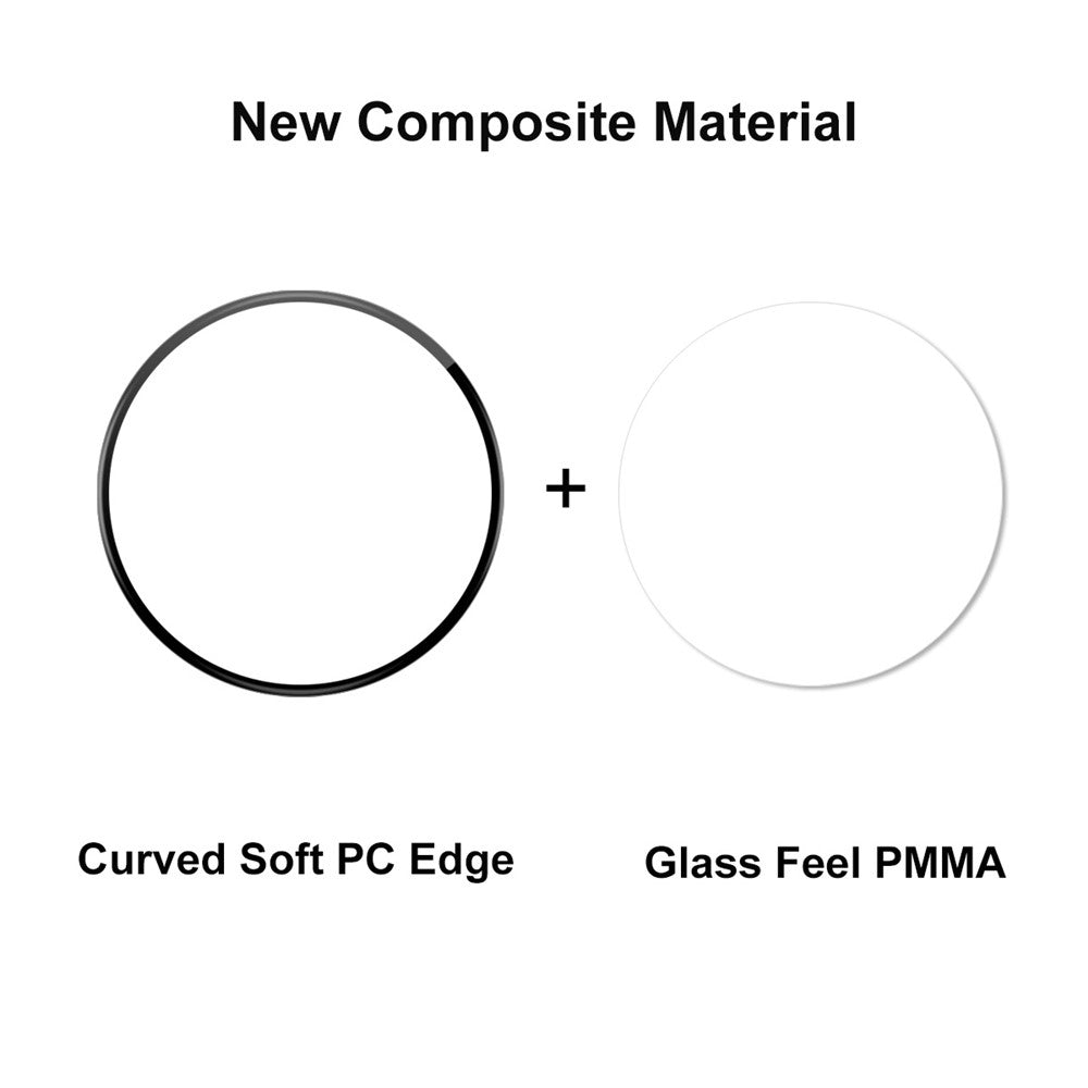 Techsuit Nano Flex Screen Protector Film for Huawei Watch Buds 2, Plastic, Set of 2 Pieces, Black