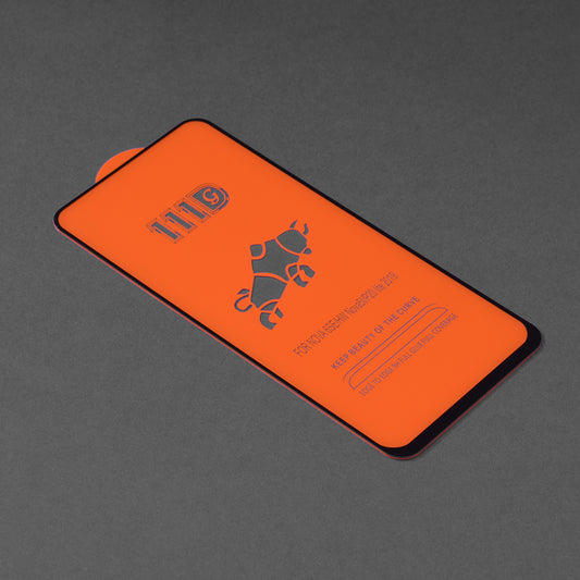 Techsuit Displayschutzfolie für Huawei P40 lite 4G / P20 lite (2019), gehärtetes Glas, Full Glue, 111D, Schwarz