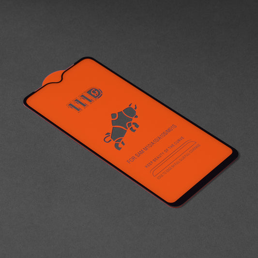Techsuit Displayschutzfolie für Samsung Galaxy M01s M017 / A10s A107 / A10 A105 / M10 M105, gehärtetes Glas, Full Glue, 111D, Schwarz