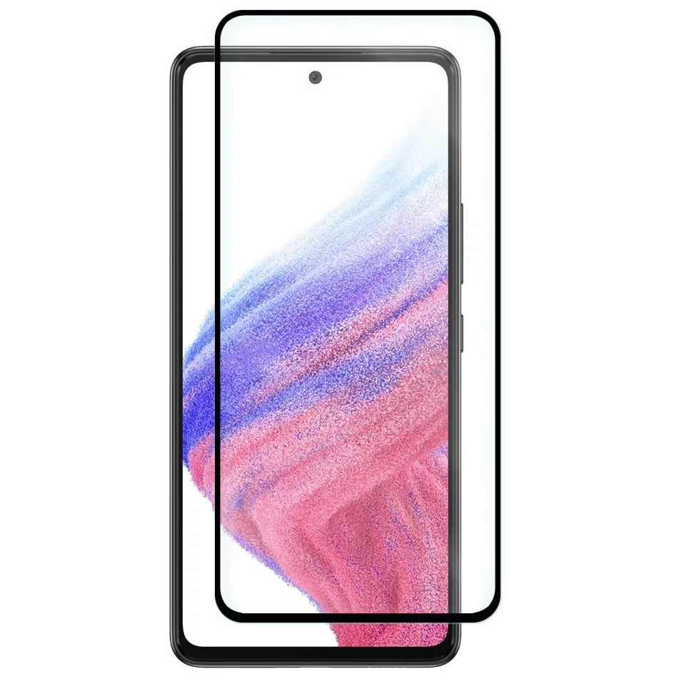 Schutzfolie OEM für Samsung Galaxy A53 5G A536, gehärtetes Glas, Vollkleber, 6D, Schwarz