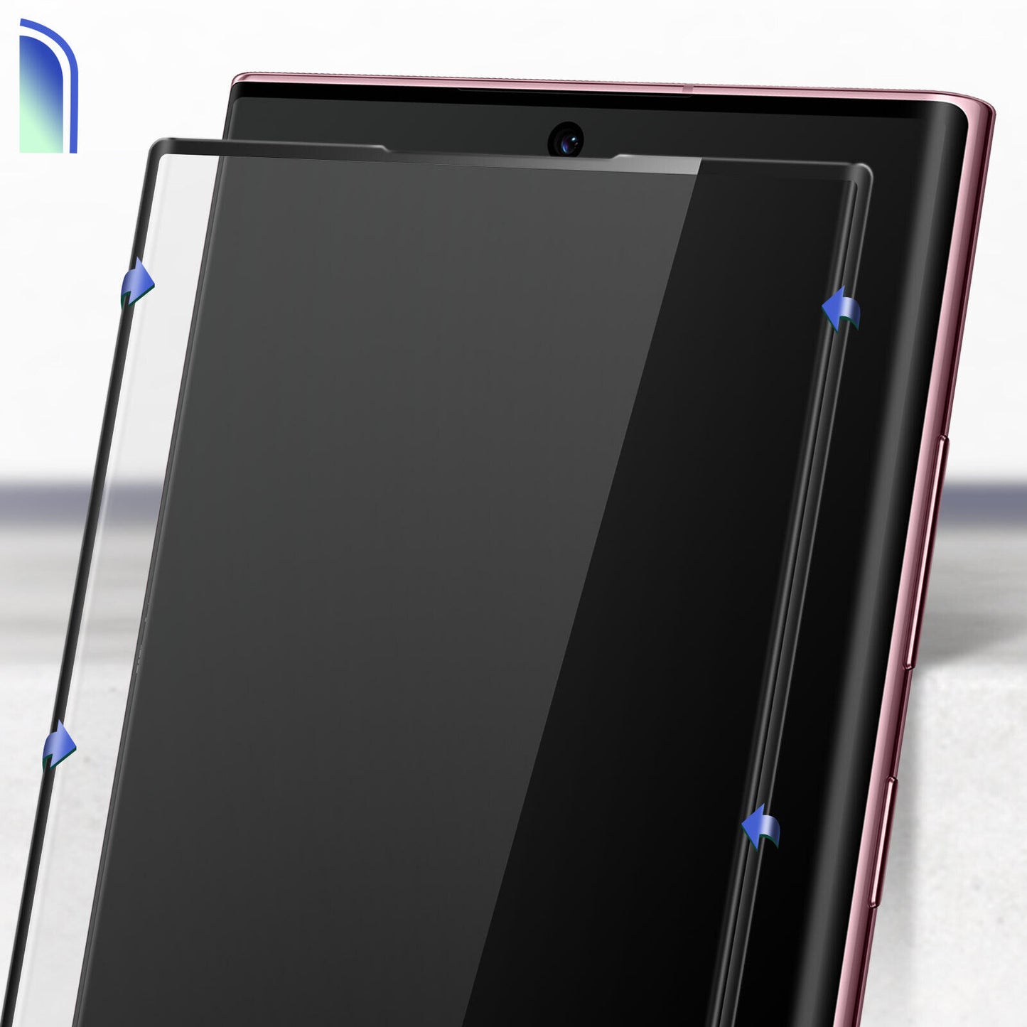 Schutzfolie X-One für Samsung Galaxy S22 Ultra 5G S908, gehärtetes Glas, Vollverklebung, 3D