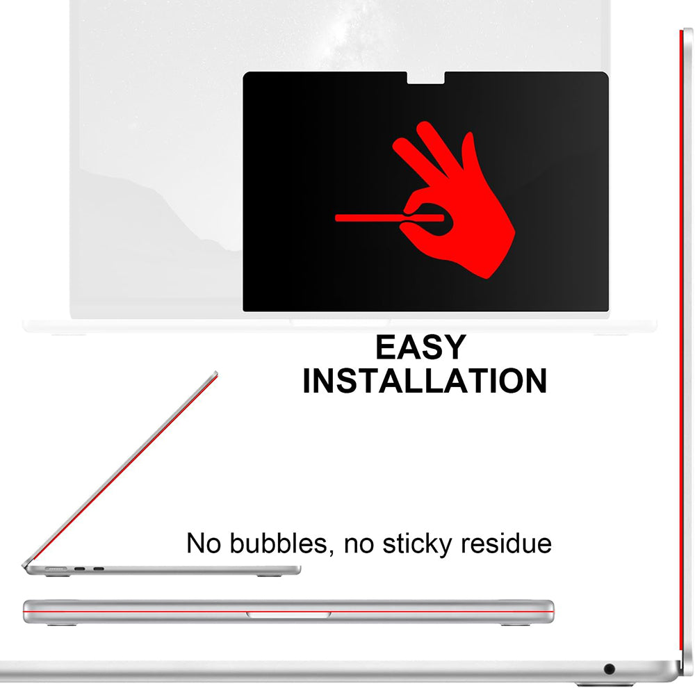 Bildschirmschutzfolie Privacy Techsuit VisionProX Magnetic für Apple MacBook Pro 14 Zoll (2024), Kunststoff