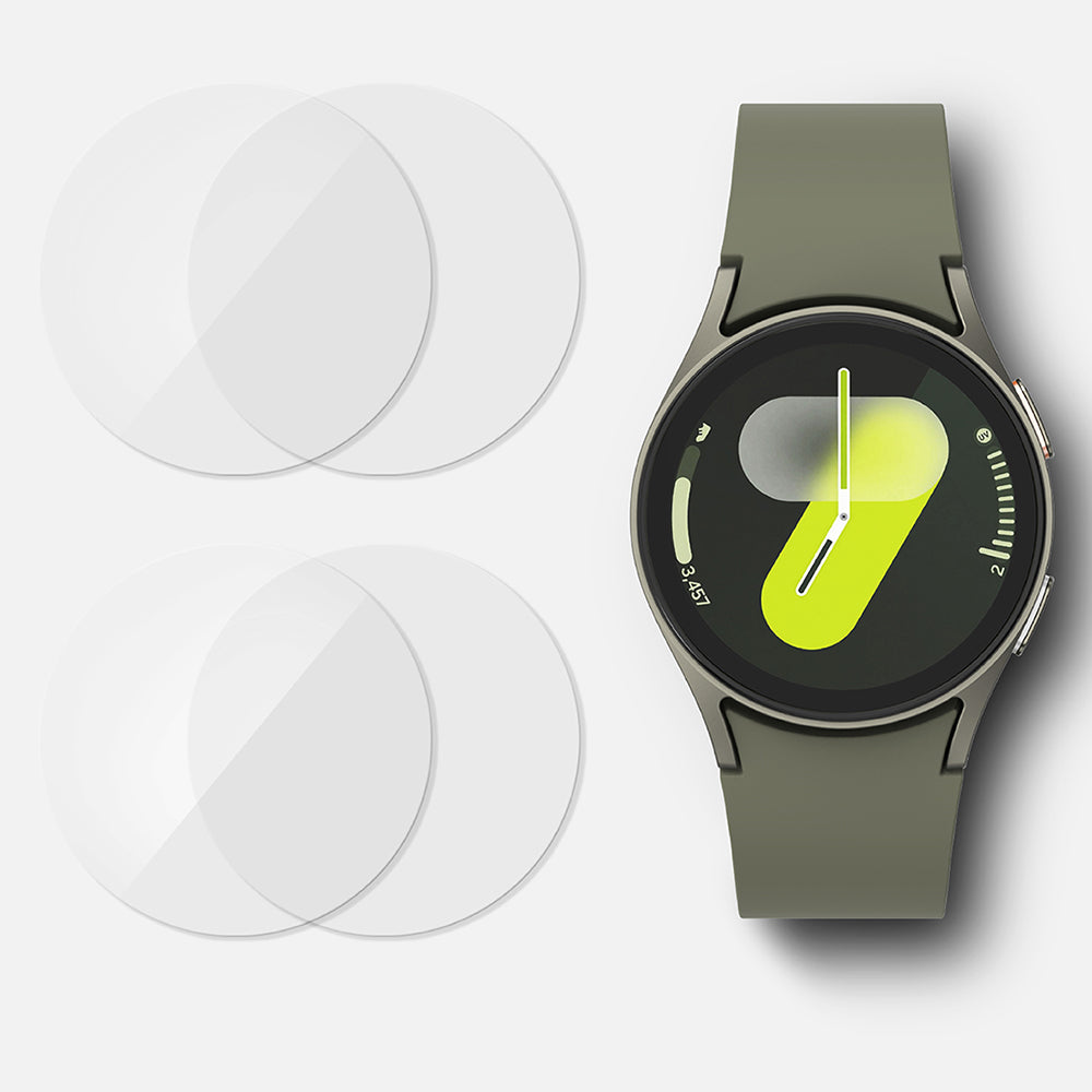 Ringke R6 Protective Film for Samsung Galaxy Watch7 44mm, Set of 4 Pieces, Tempered Glass