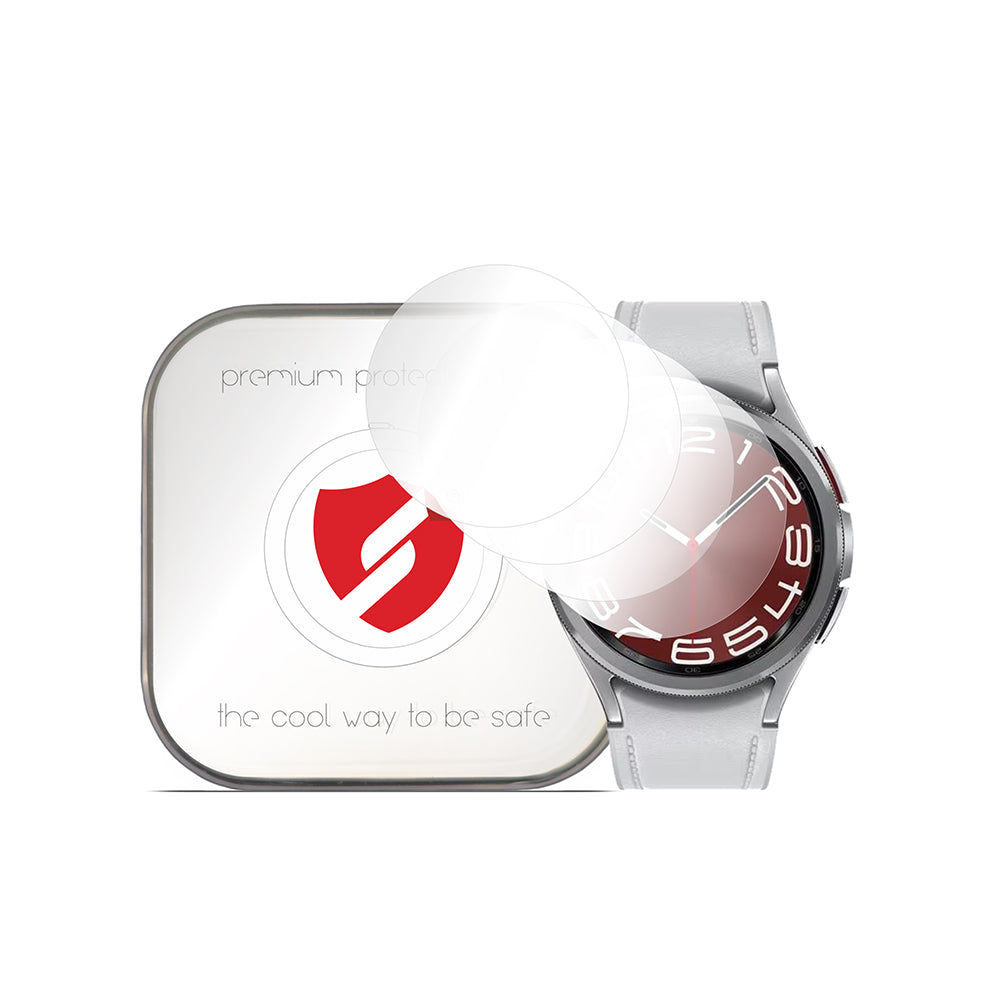 Smart Protection Premium Classic Protective Film for Samsung Galaxy Watch6 Classic 47mm, Set of 4 pieces, Plastic