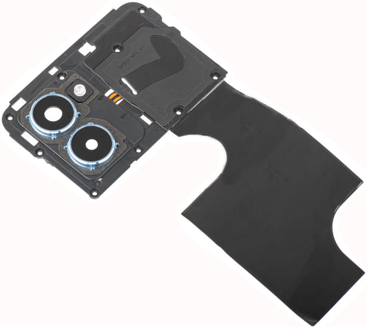 Rückkamera Glas - Blitz - Innenrahmen - NFC Antenne HMD Pulse Pro, mit Rahmen, Silber, Service Pack 286954396