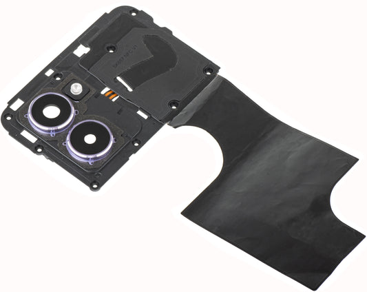 Rückkamera Glas - Blitz - Innenrahmen - NFC Antenne HMD Pulse Pro, mit Rahmen, Lila (Twilight Purple), Service Pack 286954416