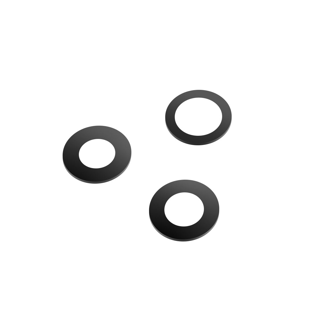 Rückkamera Glas Apple iPhone 12 Pro Max, Wide + UltraWide + Telephoto, Schwarz