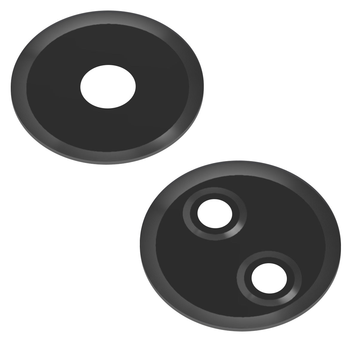 Rückkamera Glas Xiaomi Redmi 13C, Weitwinkel + Makro, Schwarz