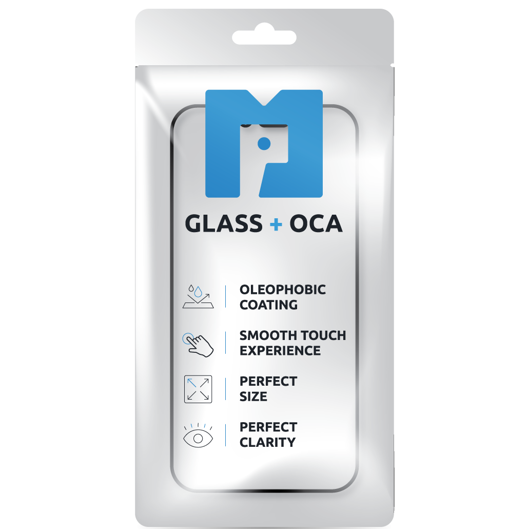 Displayglas + OCA MP kompatibel mit Apple iPhone 12 mini, Schwarz