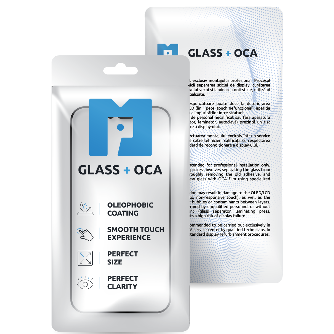 Bildschirmglas + OCA MP kompatibel mit Samsung Galaxy S10 G973, Schwarz