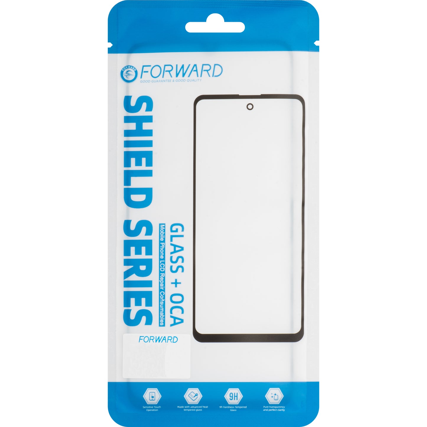 Bildschirmglas + OCA Forward Shield für Samsung Galaxy S23+ S916, Schwarz