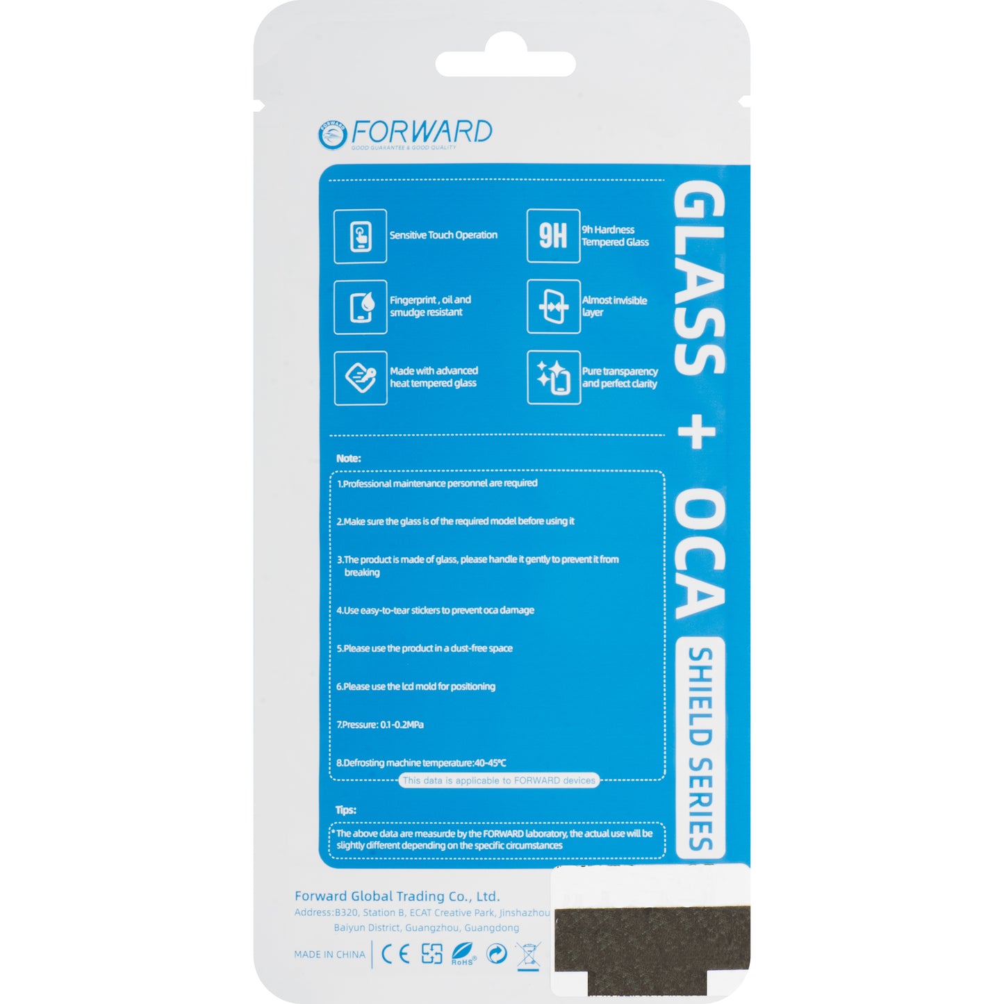 Bildschirmglas + OCA Forward Shield für Samsung Galaxy S24 S921, Schwarz