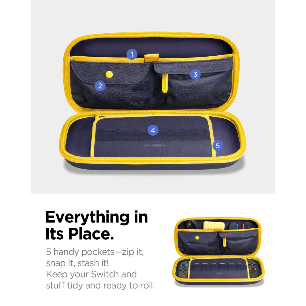 Spigen Nano Pop Pro Schutztasche für Nintendo Switch 2 Konsole, Marineblau AGP09565