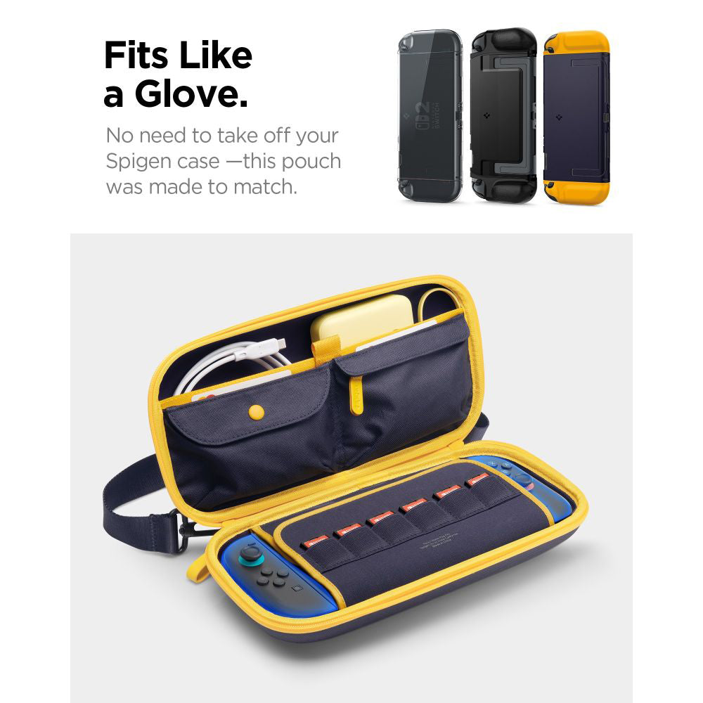 Spigen Nano Pop Pro Schutztasche für Nintendo Switch 2 Konsole, Marineblau AGP09565