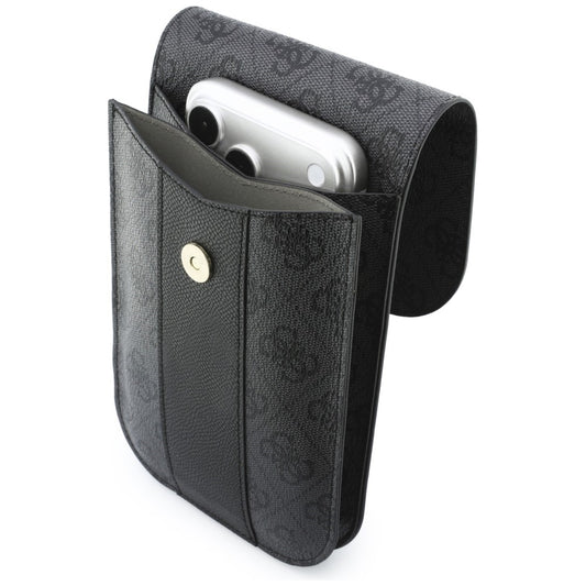 Universal Phone Bag, Guess, 4G Classic Logo Stripe, Black