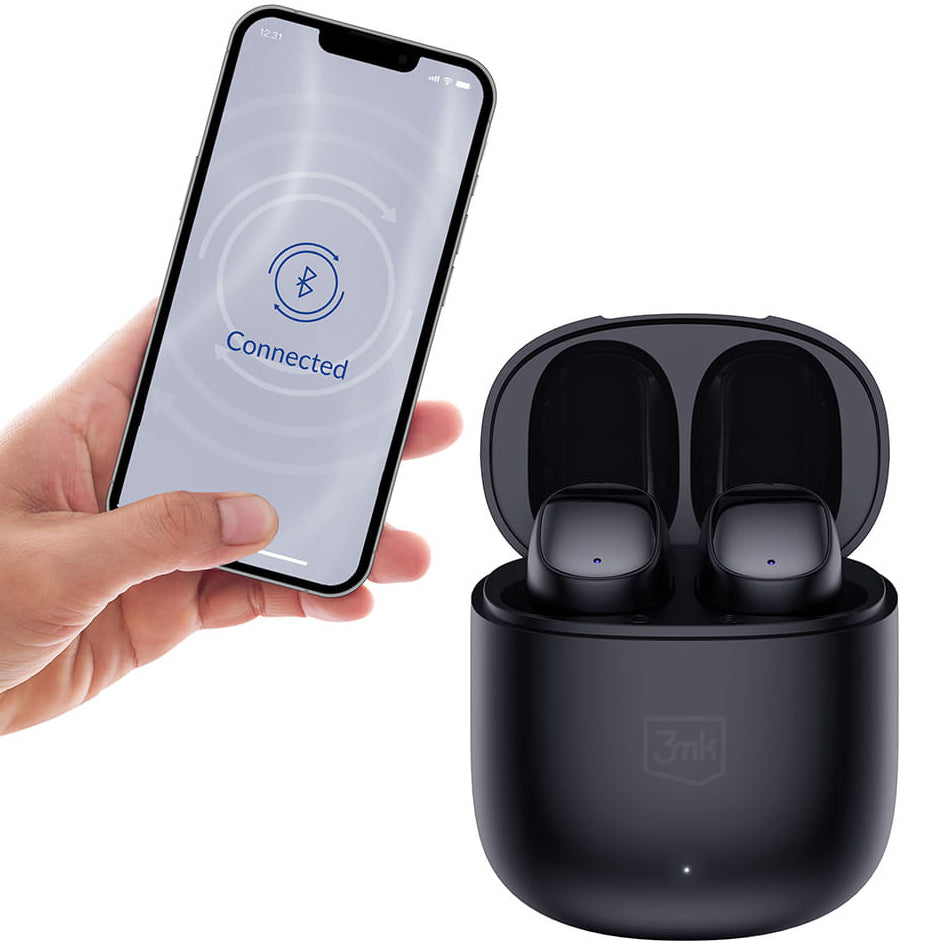 3MK FlowBuds TWS Bluetooth Kopfhörer | Schwarz | 6.5h Akku