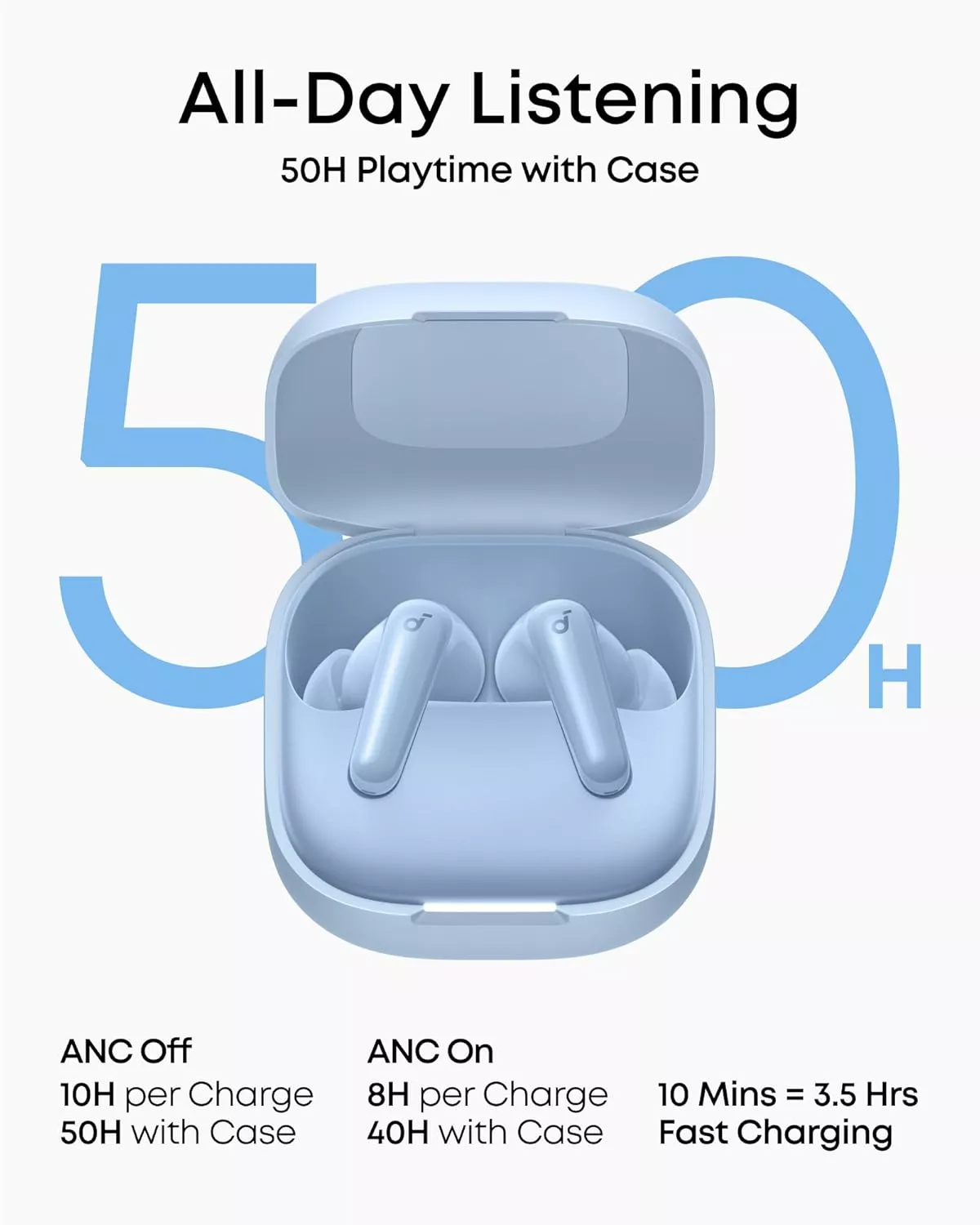 Handsfree Bluetooth Anker Soundcore R60i, TWS, ANC, Blau D1202G31