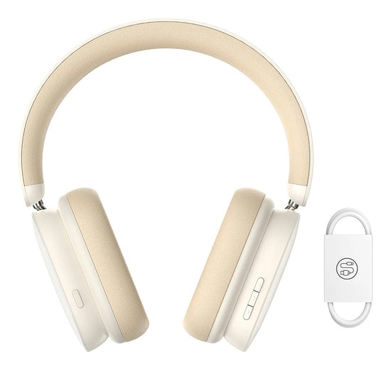 Handsfree Bluetooth Baseus Bowie H1, A2DP, ANC, Cream NGTW230202