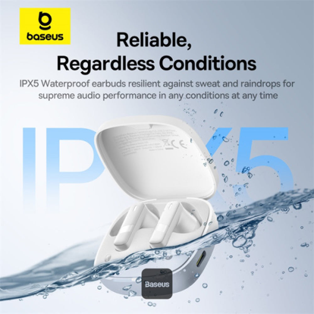 Handsfree Bluetooth Baseus Bowie E20, TWS, Weiß A00069700223-00