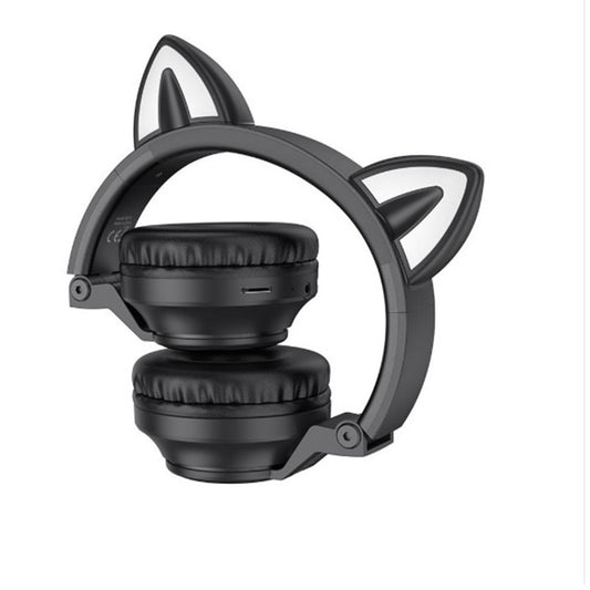 Handsfree Bluetooth Borofone BO18 Cat Ear, A2DP, Black