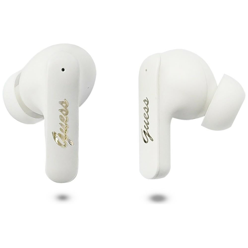 Handsfree Bluetooth Guess Script Metal Logo, TWS, Weiß