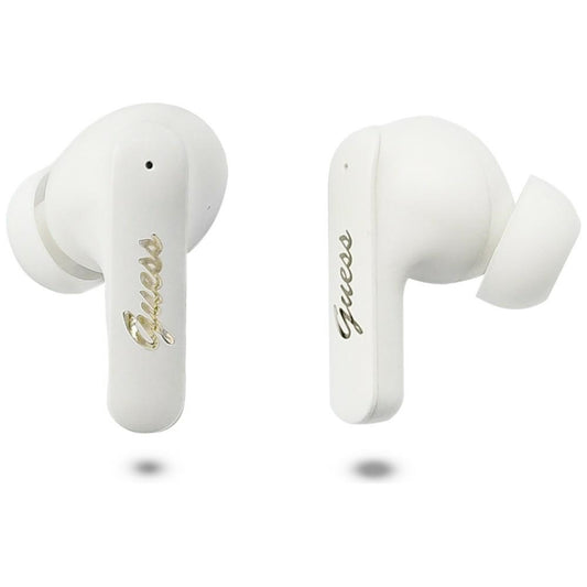 Handsfree Bluetooth Guess Script Metal Logo, TWS, Weiß