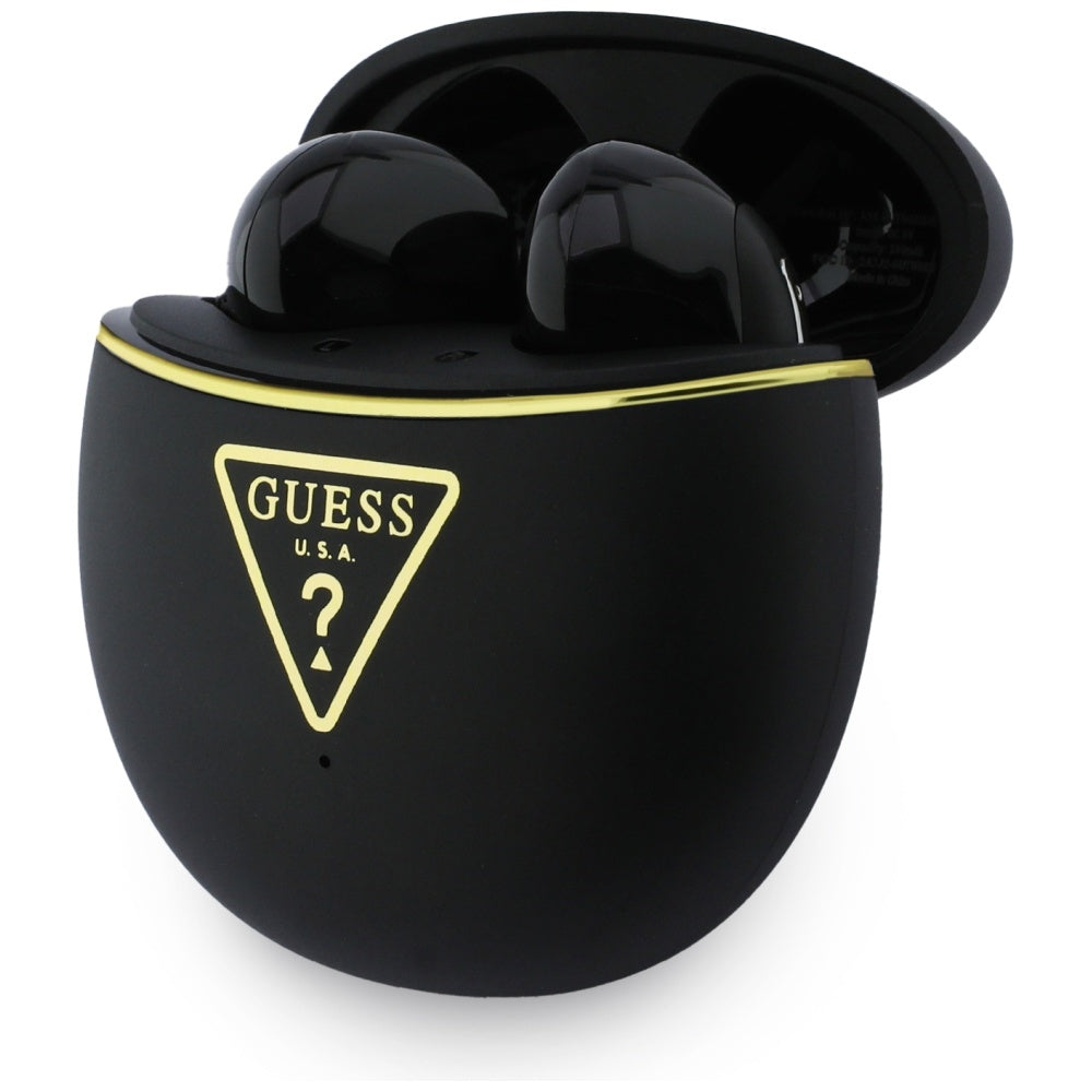 Handsfree Bluetooth Guess Script Print, TWS, Schwarz