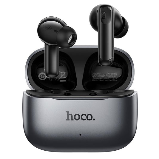 Bluetooth-Freisprecheinrichtung HOCO EQ27 AI Übersetzung, TWS, ANC, Grau